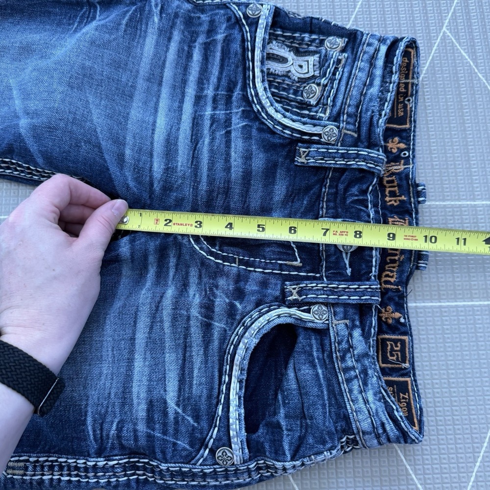 Rock Revival Men's Jeans Size 25 Ziggy Slim Bootcut 26.5" Inseam - Picture 9 of 10